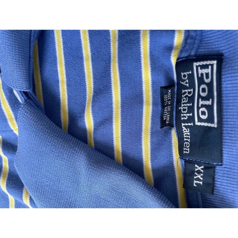 Polo Ralph Lauren Polo Shirt Short Sleeve Men Golf 2xl Classic Fit Striped - Picture 3 of 6
